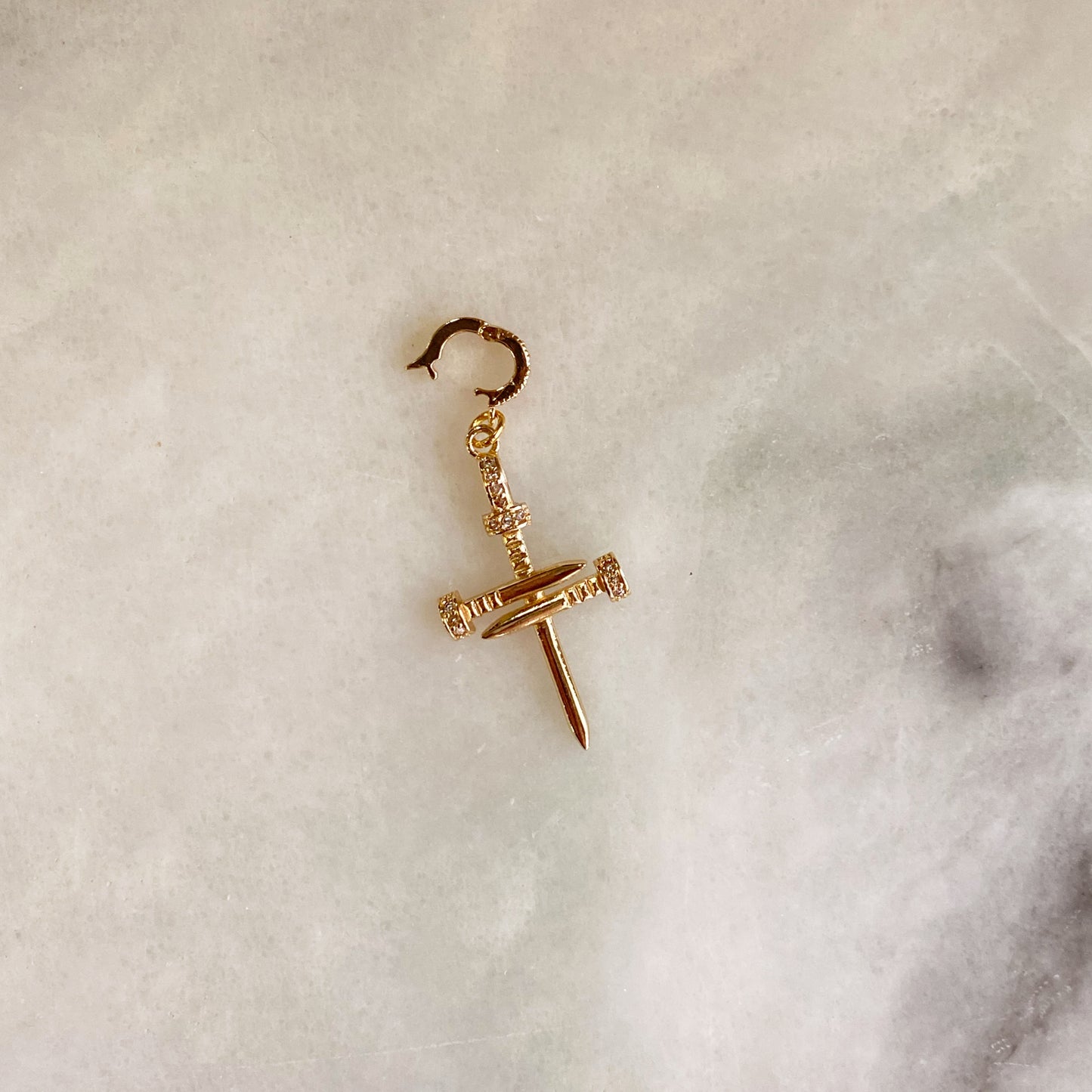 Nails on the Cross Clip-on Charm